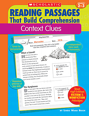 Scholastic Comprehension — Context Clues — Grades 2-3