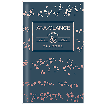 AT-A-GLANCE® Badge Splatter Dots 25-Month Monthly Pocket Planner, 3 5/8" x 6 1/16", January 2019 to January 2021