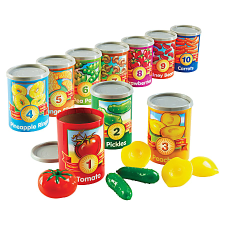 Learning Resources® 1 To 10 Counting Cans Set,