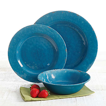 Crackle top melamine dinnerware