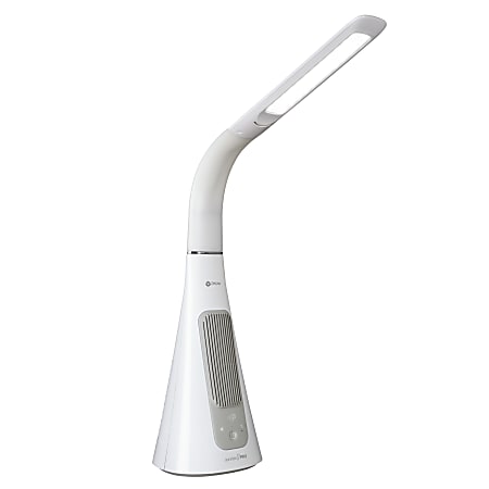 OttLite Wellness Series SanitizingPro LED Desk Lamp And UV Air Purifier 25  H White - Office Depot