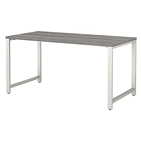 Bush Business Furniture 400 60"W Table Computer Desk, Platinum Gray, Standard Delivery