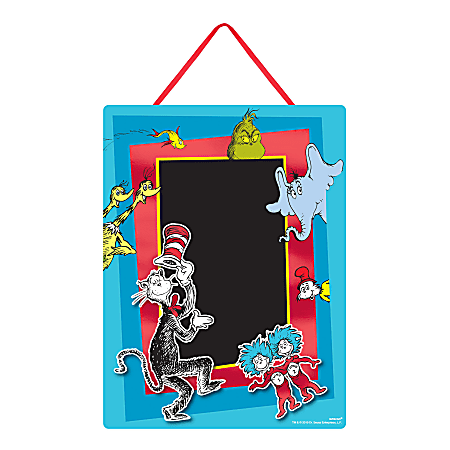 Amscan Dr. Seuss Chalkboard Easel Signs 2Pk - Office Depot