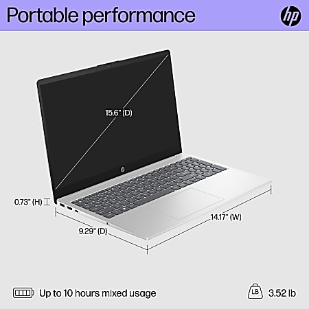 HP PC15 fc0077od Laptop 15.6 Screen AMD Ryzen 7 16GB Memory 256GB Solid  State Drive Wi Fi 6 Windows 11 - Office Depot | Laptops & Notebooks