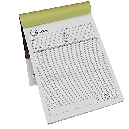 COSCO Invoice Form Book With Slip 2 Part Carbonless 8 12 x 11 Artistic ...