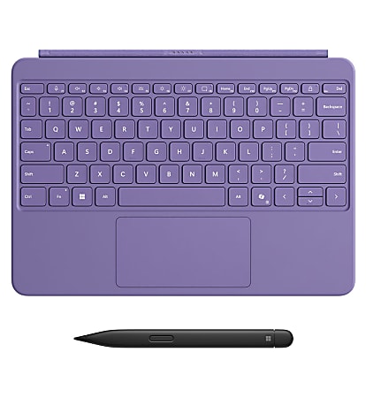 Microsoft Surface Pro 12" Keyboard & Slim Pen Bundle, Compact, Violet, EP2-33104