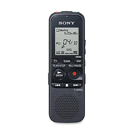 Sony Notetakers ICD-PX312 2GB Digital Voice Recorder - 2 GB Flash MemoryLCD - Headphone - 536 HourspeaceRecording Time - Portable