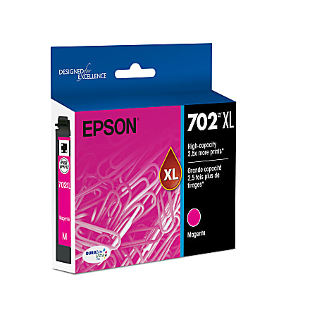 T702XL320-S (702XL) DURABrite Ultra High-Yield Ink, 950 Page-Yield, Magenta T702XL320-S (702XL) DURABrite Ultra High-Yield Ink, 950 Page-Yield, Magenta