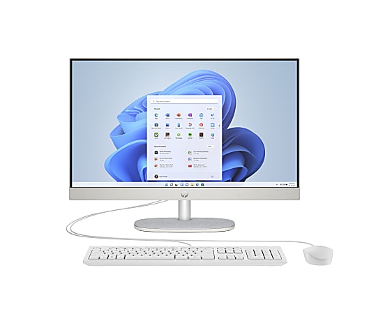 HP 24 cr0036 All in One Desktop PC 23.8 Touch Screen AMD Ryzen 5 8GB Memory  256GB Solid State Drive Windows 11 Home - Office Depot