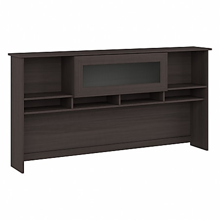 Bush® Furniture Cabot 72"W Desk Hutch, Heather Gray, Standard Delivery
