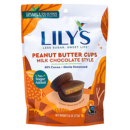 Lily's Milk Chocolate Peanut Butter Cups, 9.6 Oz