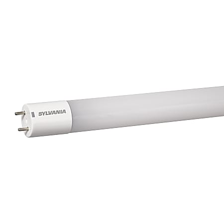 Sylvania 4' T8 LED Tube Lights, 2100 Lumens, 17 Watt, 3500K/Warm White, Replaces 4' T8 32 Watt Fluorescent Tubes, Case of 25