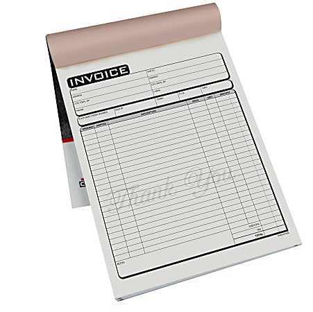 COSCO Invoice Form Book With Slip 3 Part Carbonless 8 12 x 11 Business ...