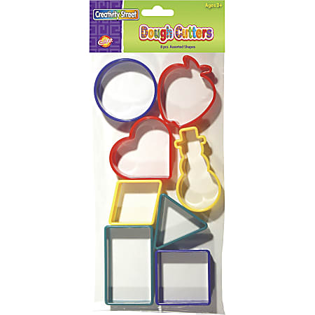 Pacon Shapes Dough Cutter Set, Set Of 8