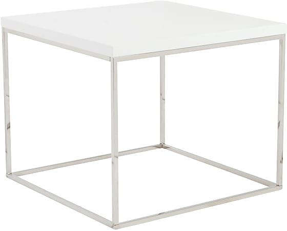 Eurostyle Teresa Square Side Table, 19-1/2”H x 23-1/2”W