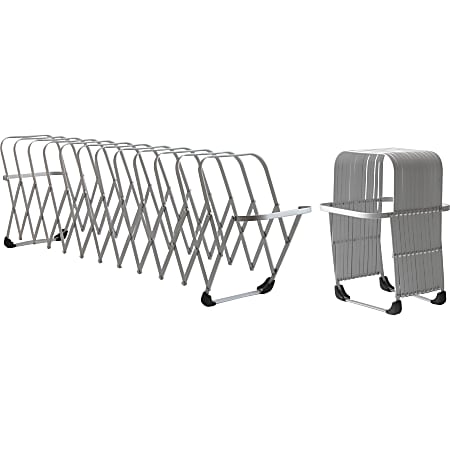 LEE Flexible Expandable Collator/Sorter/File - 12 - 7" Width x 11" Depth - Desktop - Silver - Aluminum - 1 Each