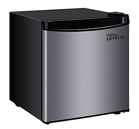 Premium 1.6 Cu. Ft. Mini Refrigerator, 19-3/4"H x 17-11/16"W x 18-1/2"D, Black/Stainless Steel
