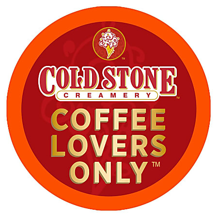 Cold Stone Creamery Single-Serve Coffee K-Cup®, Coffee Lovers Only, Carton Of 24