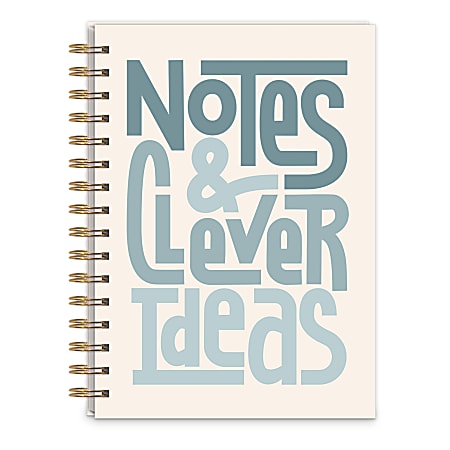 Lady Jayne Hardcover Spiral Journal, 6-3/4” x 8-1/2”, Legal Rule, 250 Pages, Ideas