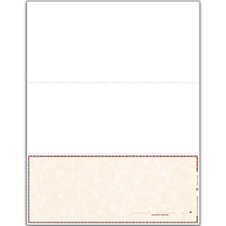 Blank Laser Checks, Bottom Check, Two Vouchers (Signature Line)