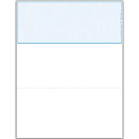 Blank Laser Checks, Top Check, Two Vouchers (Signature Line)