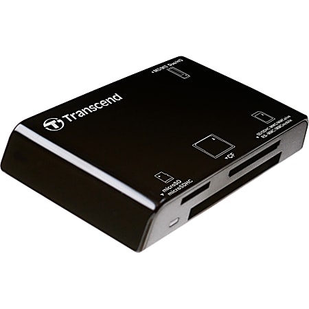 Transcend TS-RDP8K Multi-Card Reader - CompactFlash Type I, Secure Digital (SD) Card, Secure Digital High Capacity (SDHC), microSD High Capacity (microSDHC), microSD, TransFlash, MMCplus, MultiMediaCard (MMC), RS-MMC, MMCmobile, Memory Stick
