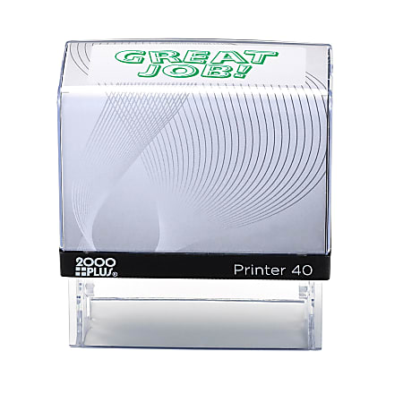 Custom 2000 PLUS® Self-Inking Stamp, P40, 13/16" x 2-3/16" Impression