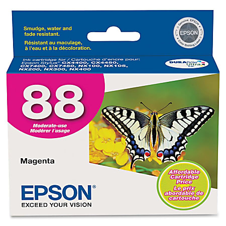Epson® 88, (T088320) DuraBrite® Magenta Ink Cartridge