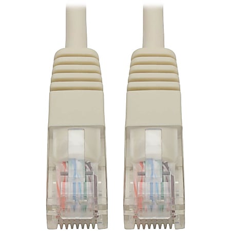 Eaton Tripp Lite Series Cat5e 350 MHz Molded (UTP) Ethernet Cable (RJ45 M/M), PoE - White, 7 ft. (2.13 m) - N002007WH
