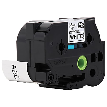 Brother® P-Touch TZe-M261 Label Tape, 1-7/16" x 26-1/4', Black/Matte White