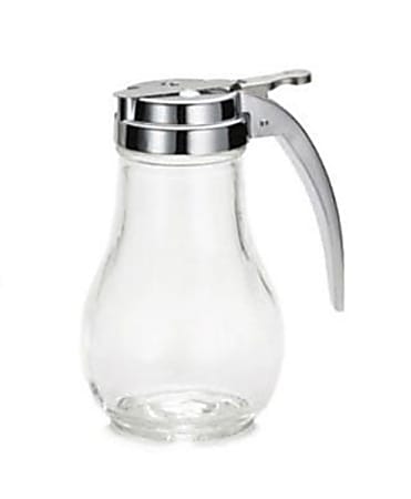 Tablecraft Glass Teardrop Syrup Dispenser, 14 Oz