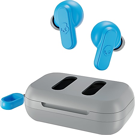 Skullcandy Dime 2 In Ear True Wireless Headphones BlueLight Gray Office Depot