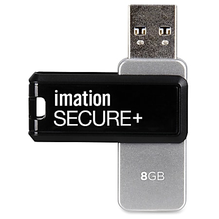 Imation Secure Drive Hardware Encrypted USB 2.0 Flash Drive, 64GB