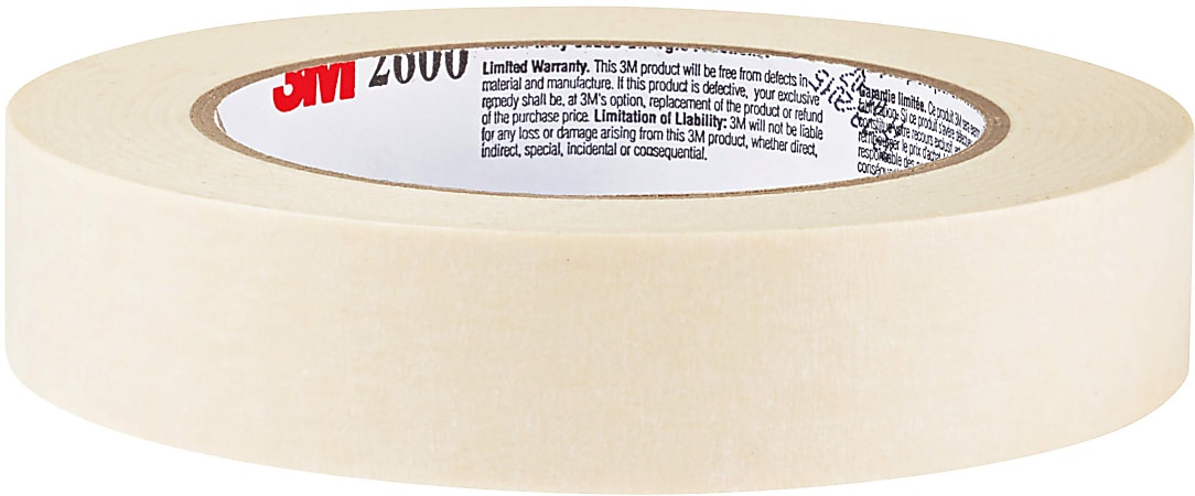 3M 201+ General Use Masking Tape, 2 Inches x 60 Yards, Tan