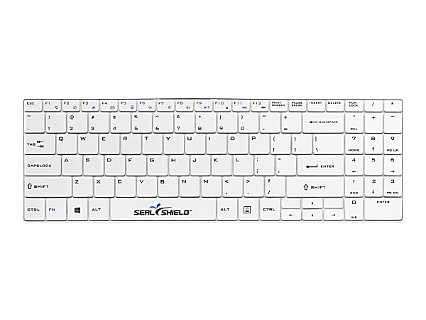 Seal Shield Clean Wipe Waterproof - Keyboard - wireless - 2.4 GHz - QWERTY - US - white