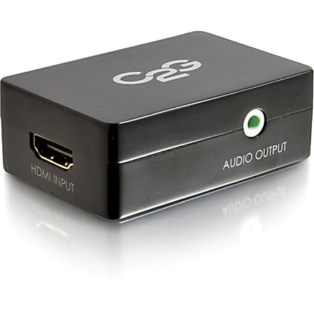 C2G Pro HDMI to VGA Converter - HDMI to VGA Adapter - 1 x HDMI Female Digital Audio/Video - 1 x HD-15 Female VGA, 1 x Mini-phone Audio - Black
