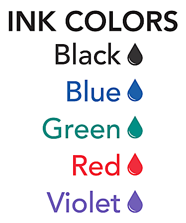  Signature Stamp - Customizable Signature Stamp - Personalized  Self-Inking Signature Stamps. Black Blue Green Red Ink : Office Products