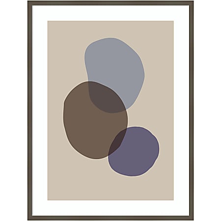 Amanti Art Organic Shapes 05 by 1x Studio Wood Framed Wall Art Print, 31”W x 41”H, Gray