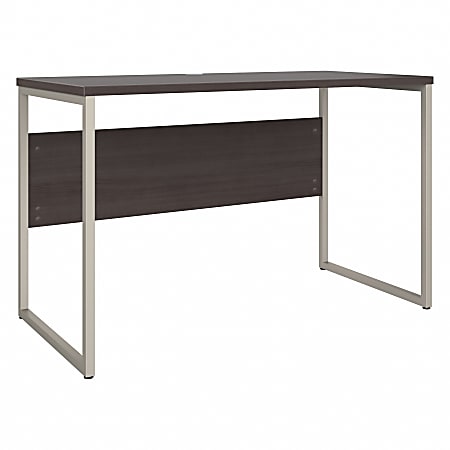 Bush® Business Furniture Hybrid 48"W x 24"D Computer Table Desk With Metal Legs, Storm Gray, Standard Delivery