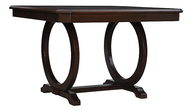 Powell Boliver Dining Table, 36"H x 54"W x 54"D, Cherry