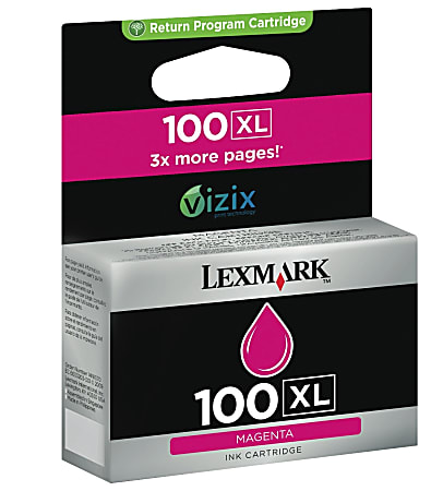 Lexmark™ 100XL High-Yield Magenta Ink Cartridge, 14N1055