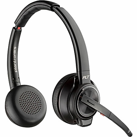 Poly Savi 8220 UC Microsoft Teams Certified DECT 1920-1930 MHz USB-A Headset - Stereo - Wireless - Bluetooth/DECT - 77Y82AAABA