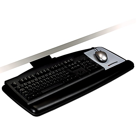 3M™ AKT90LE Adjustable Keyboard Tray, Black/Charcoal