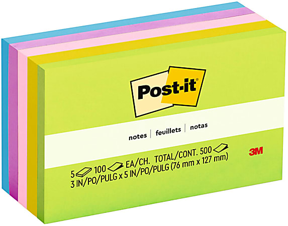 Post-It® Notes: Classic Bold Footer Post-It� Notes, 3X3, Black - Yahoo  Shopping