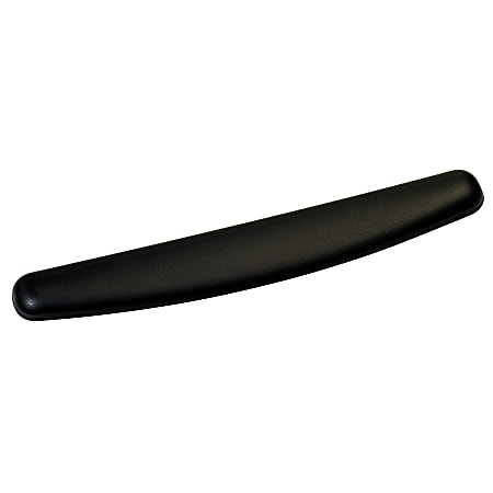 3M™ Compact Gel Keyboards Wrist Rest With Antimicrobial Protection, 18" Wide, Black