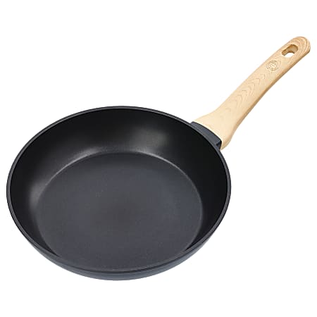 MasterChef Aluminum Nonstick Frying Pan With Soft-Touch Bakelite Handle, 10", Black