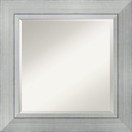 Amanti Art Romano Wall Mirror, Square, 27 1/4"H x 27 1/4"W, Silver