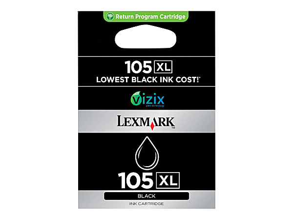 Lexmark™ 105XL High-Yield Black Ink Cartridge, 14N1012