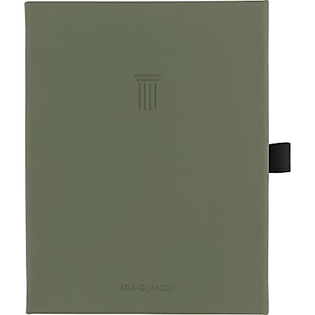 AT-A-GLANCE® Foundation Weekly/Monthly Planner, 5-1/2" x 8-1/2", Small, Green, Undated