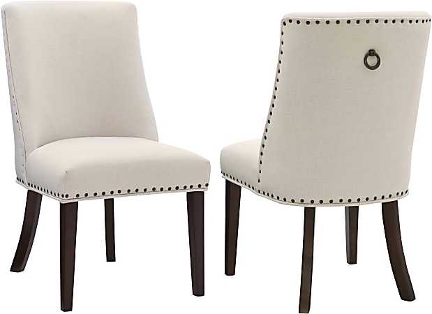 Powell Avaloni Dining Chairs, Espresso/Natural, Set Of 2 Chairs